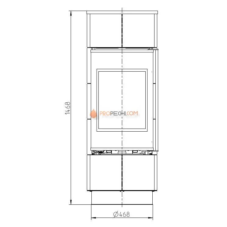 Печь-камин Thorma ATIKA Extra Ceramic, белая