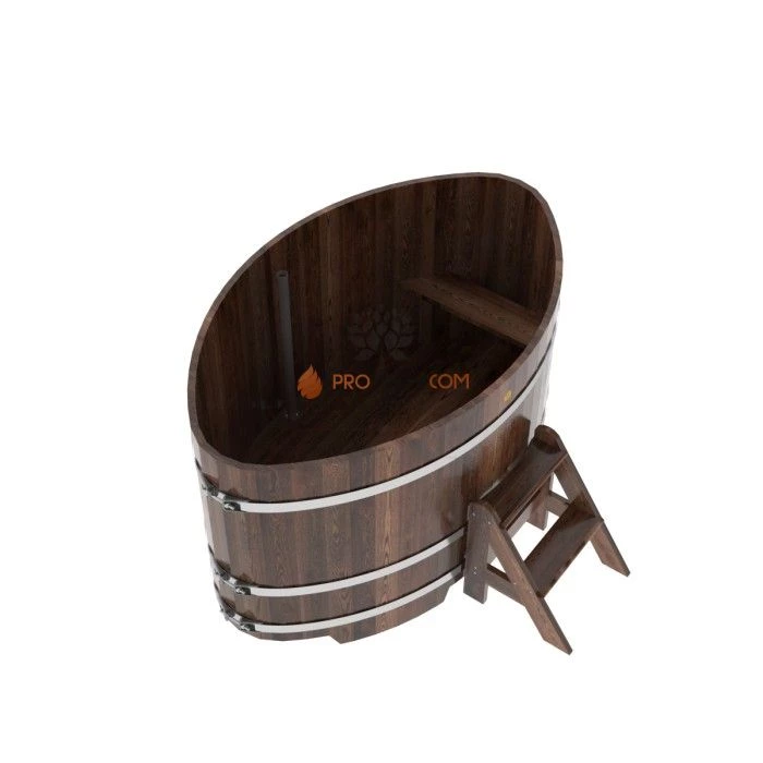 Купель BentWood овальная из мореной лиственницы 1,08х1,75