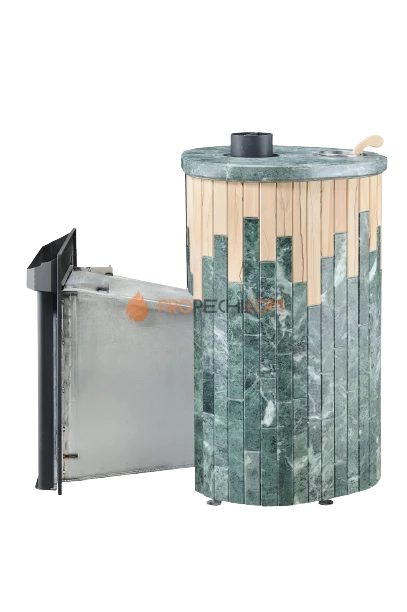 Банная печь Ферингер Малютка Змеевик + "Окаменевшее дерево"