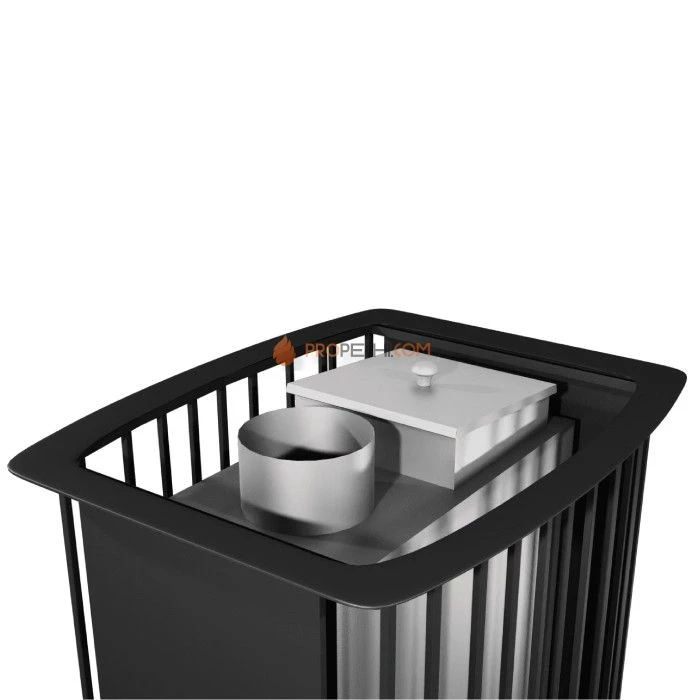 Чугунная печь для бани Инжкомцентр ВВД Сударушка Руса-Семейная cо стальной дверцей