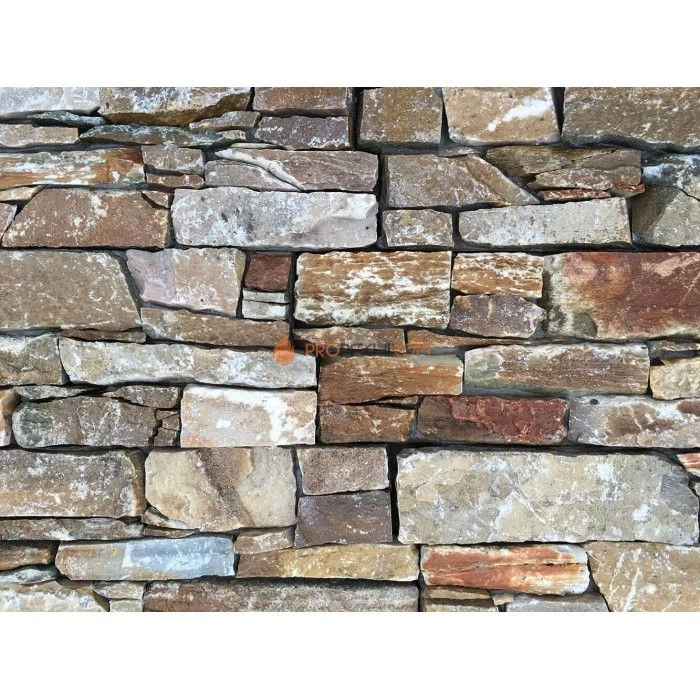 Панель из грубого камня Кварцит Бежевый (550х200мм) упак. (4шт/0,44м2)