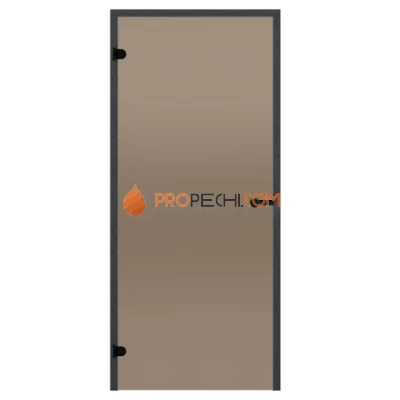 Дверь для бани Harvia Black Line STG 7x19 коробка сосна, стекло бронза