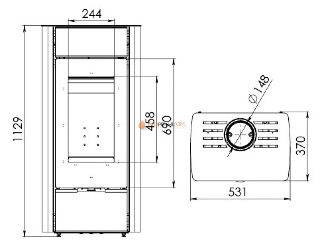 Печь-камин Мета-Бел Нарочь