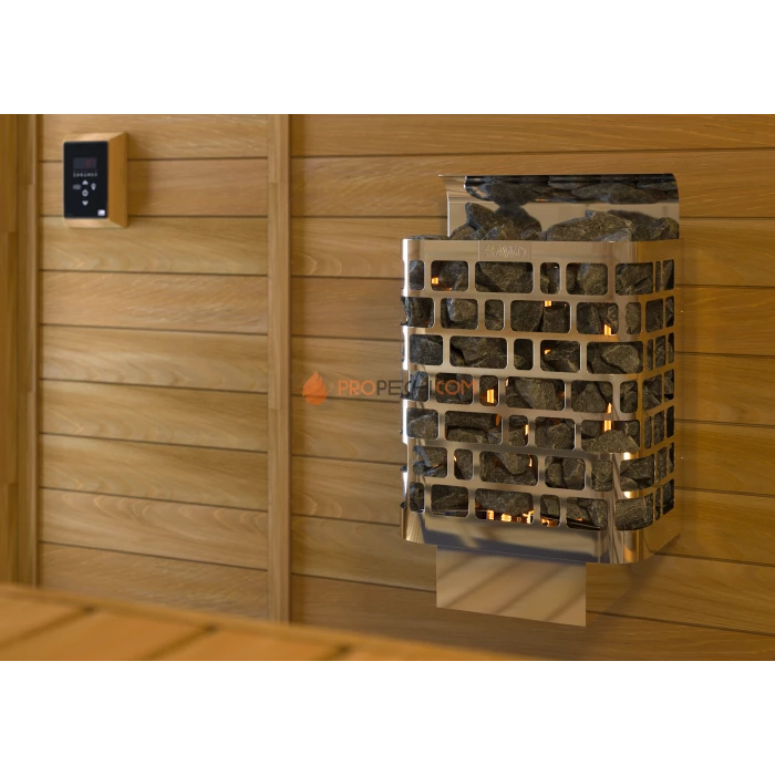 Электрическая печь SAWO KRIOS KRI-45Ni2-P 4.5 кВт (встроенный блок мощности, пульт покупается отдельно)