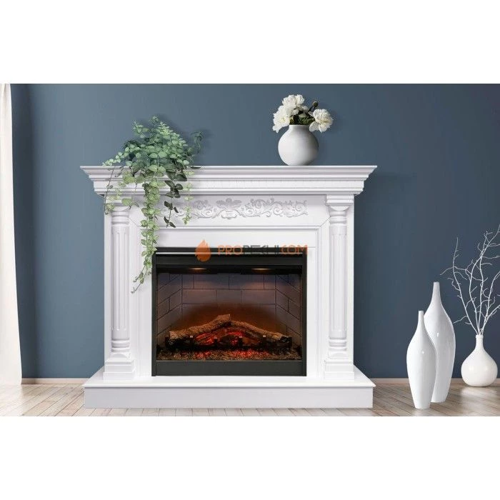 Каминокомплект Dimplex Sicilia - Белый дуб с очагом Symphony 26 inch DF2624L-INT