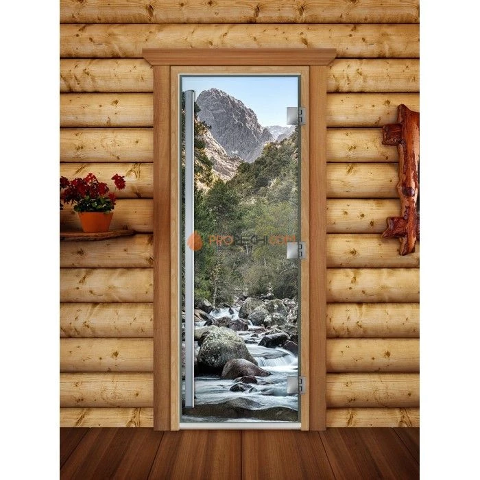Дверь для бани DoorWood Престиж Фотопечать А094, 2000x800 мм