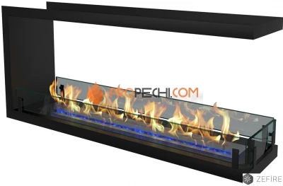 Биокамин торцевой сквозной Zefire Standart 1100