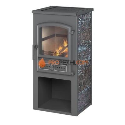 Камин ЭТНА (БКД) с плитой Амфиболит D 115мм