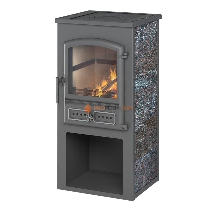 Камин ЭТНА (БКД) с плитой Амфиболит D 115мм