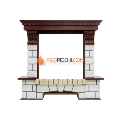 Портал Dimplex Pierre Luxe - Темный дуб / Белый (Высота 1040мм)