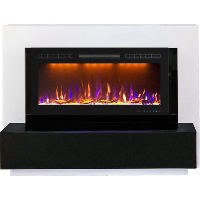 Каминокомплект Royal Flame Stockholm - Белый с очагом Crystal 36 RF