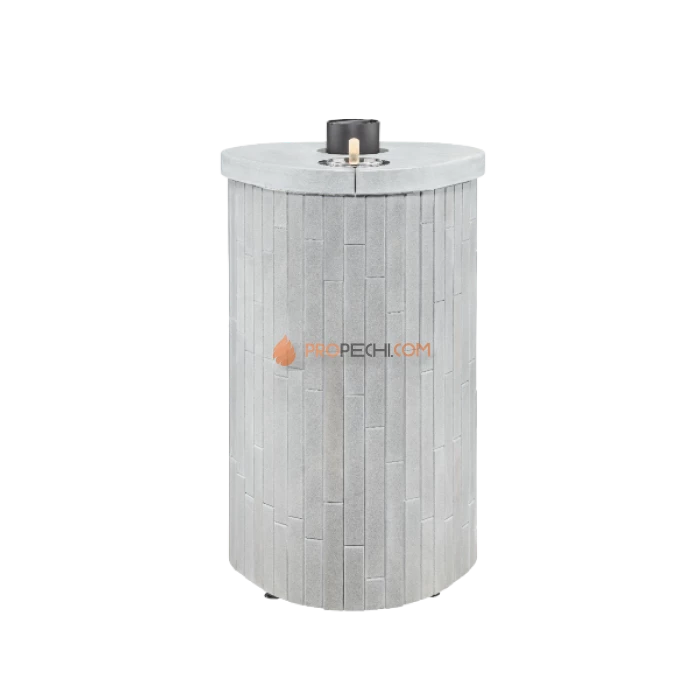 Дровяная печь для бани Ферингер Оптима до 28 м³ - Серый Велюр наборный