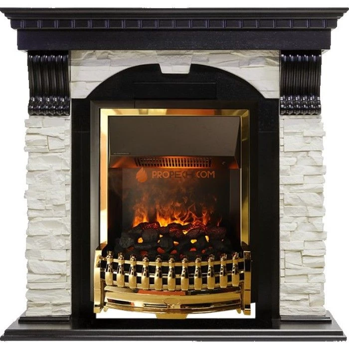 Каминокомплект Dimplex Dublin - Венге / Сланец белый с очагом Atherton