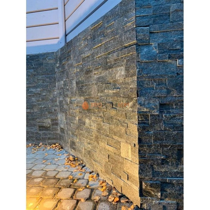 Панель Модерн Кварцит Чёрный (350х180мм) упак. (6шт/0,378м2)