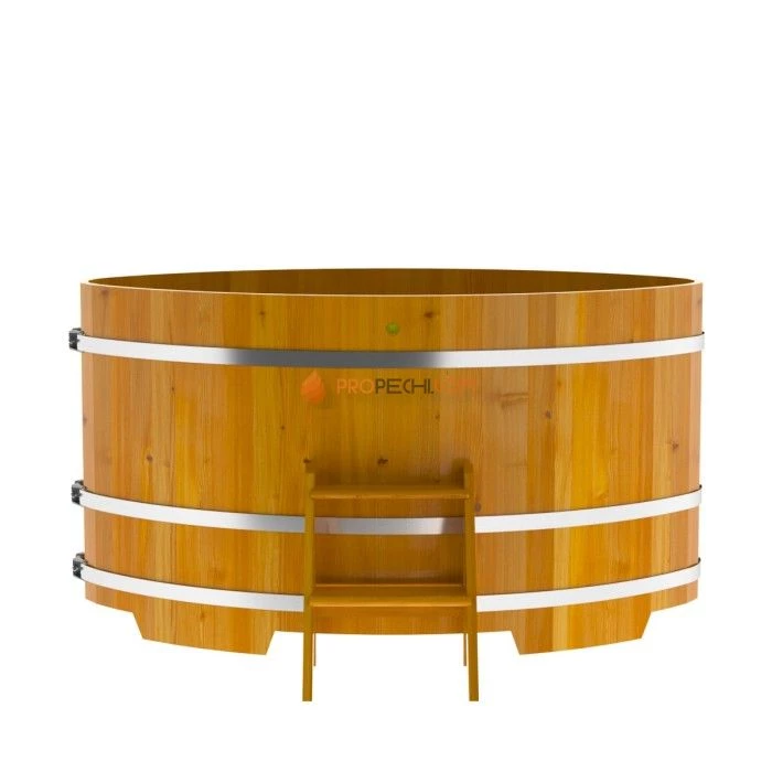 Купель BentWood овальная из натуральной лиственницы 1,15х1,83 Рустик