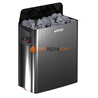 Электрическая печь Harvia The Wall SW60 Black Steel (со встроенным пультом)