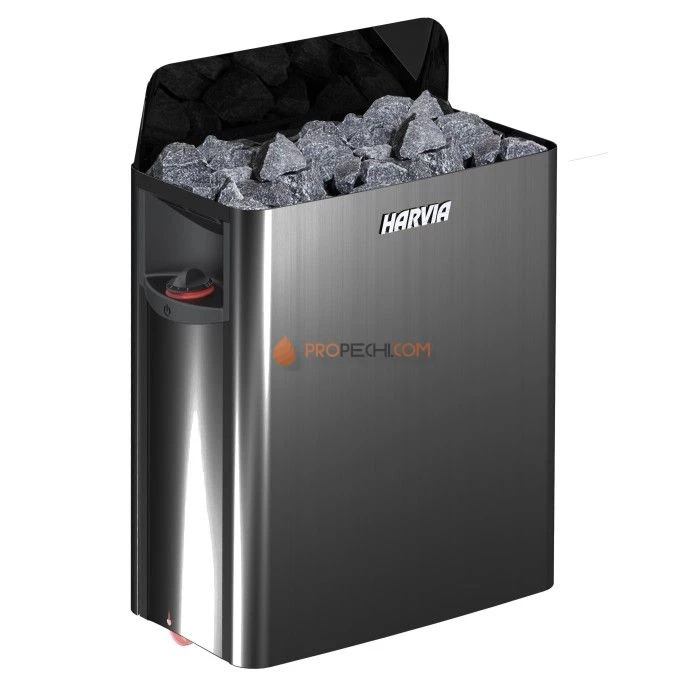 Электрическая печь Harvia The Wall SW45 Black Steel (со встроенным пультом)