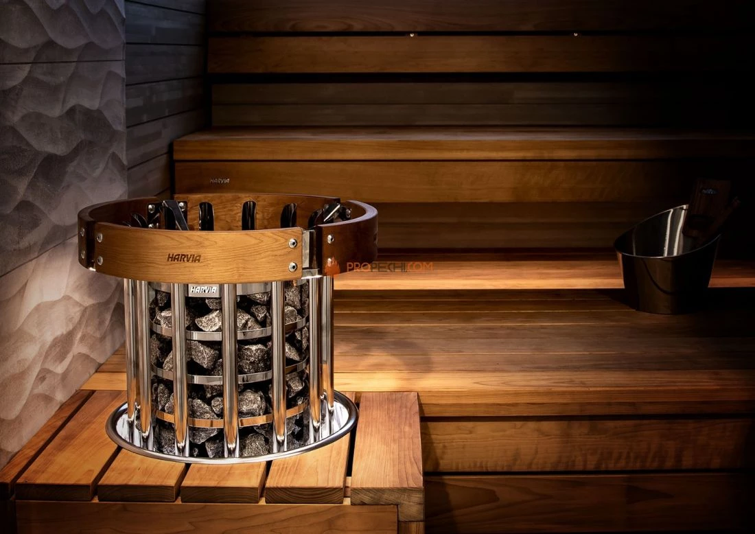 Электрическая печь HARVIA Glow HTRT900400 TRT90 со встроенным пультом