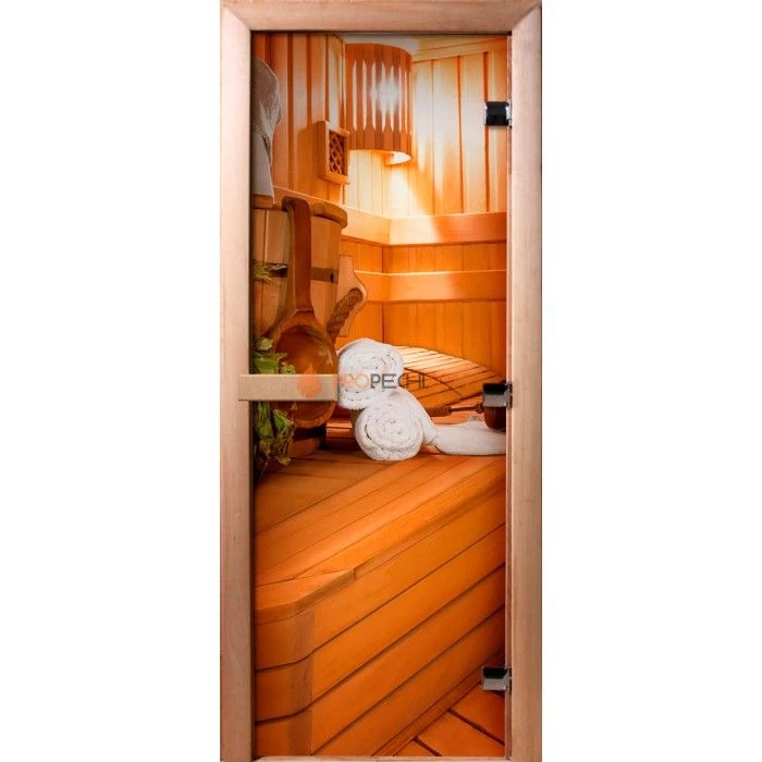 Дверь для бани DoorWood Фотопечать А032, 1700x700 мм