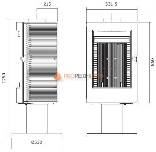 Печь-камин Invicta Pharos