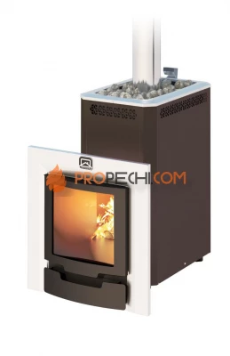 Печь для бани Теплодар Кузбасс 14 ТК Панорама