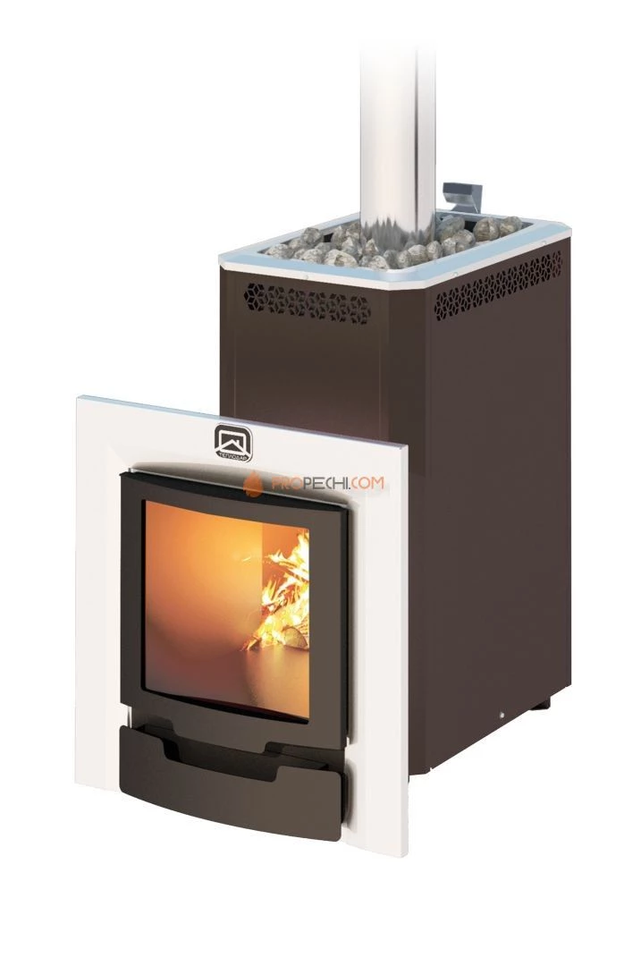 Печь для бани Теплодар Кузбасс 14 ТК Панорама