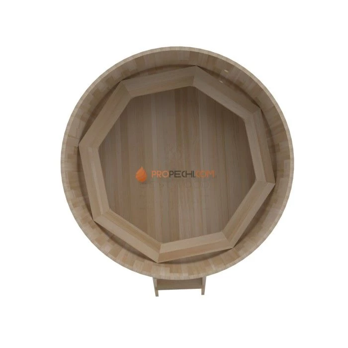 Фурако BentWood из кедра D=2.1 с наружной печкой премиум
