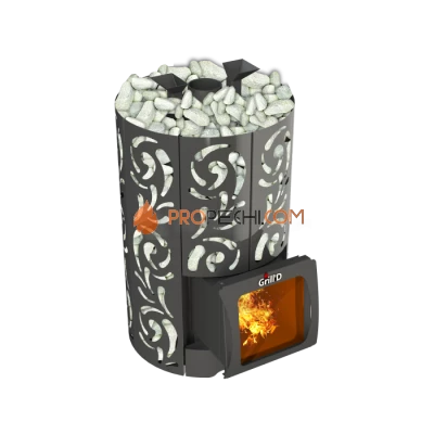 Дровяная печь для бани Grill’D Violet World Short Window Max