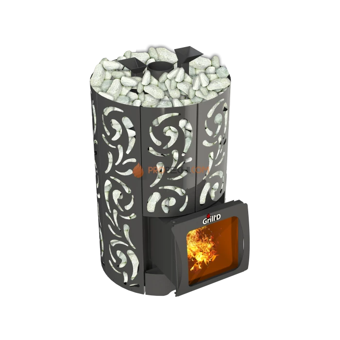 Дровяная печь для бани Grill’D Violet World Short Window Max