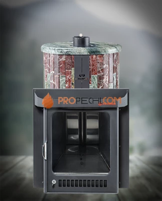 Банная печь Ферингер ПФ Оптима Змеевик + Россо Леванте