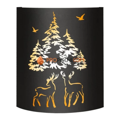 Абажур Везувий BLACK (AISI 430) тип 2 Олени