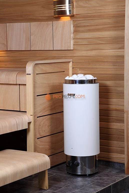 Электрическая печь HARVIA Cilindro PC90 со встроенным пультом