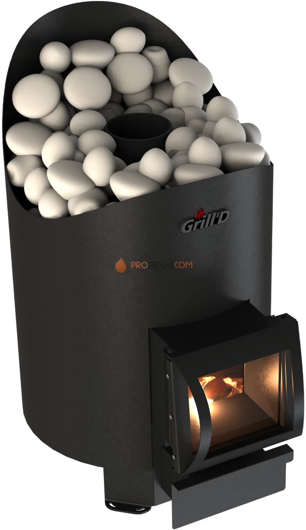 Банная печь Grill'D Aurora 180 Short (дверца со стеклом)