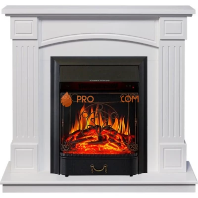 Каминокомплект Royal Flame Boston - Белый (Высота 925см) с очагом Majestic FX Black