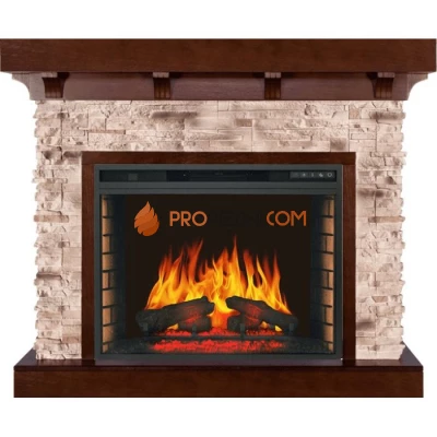 Каминокомплект Royal Flame Chalet - Темный дуб с очагом Vision 28 EF LED FX