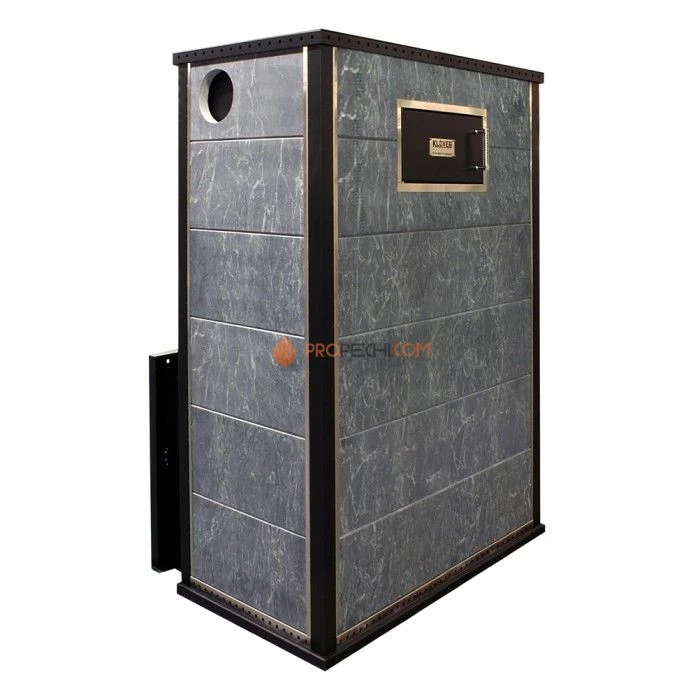 Дровяная печь для бани Klover RT 100-RV ( Серпентинит 40 мм )