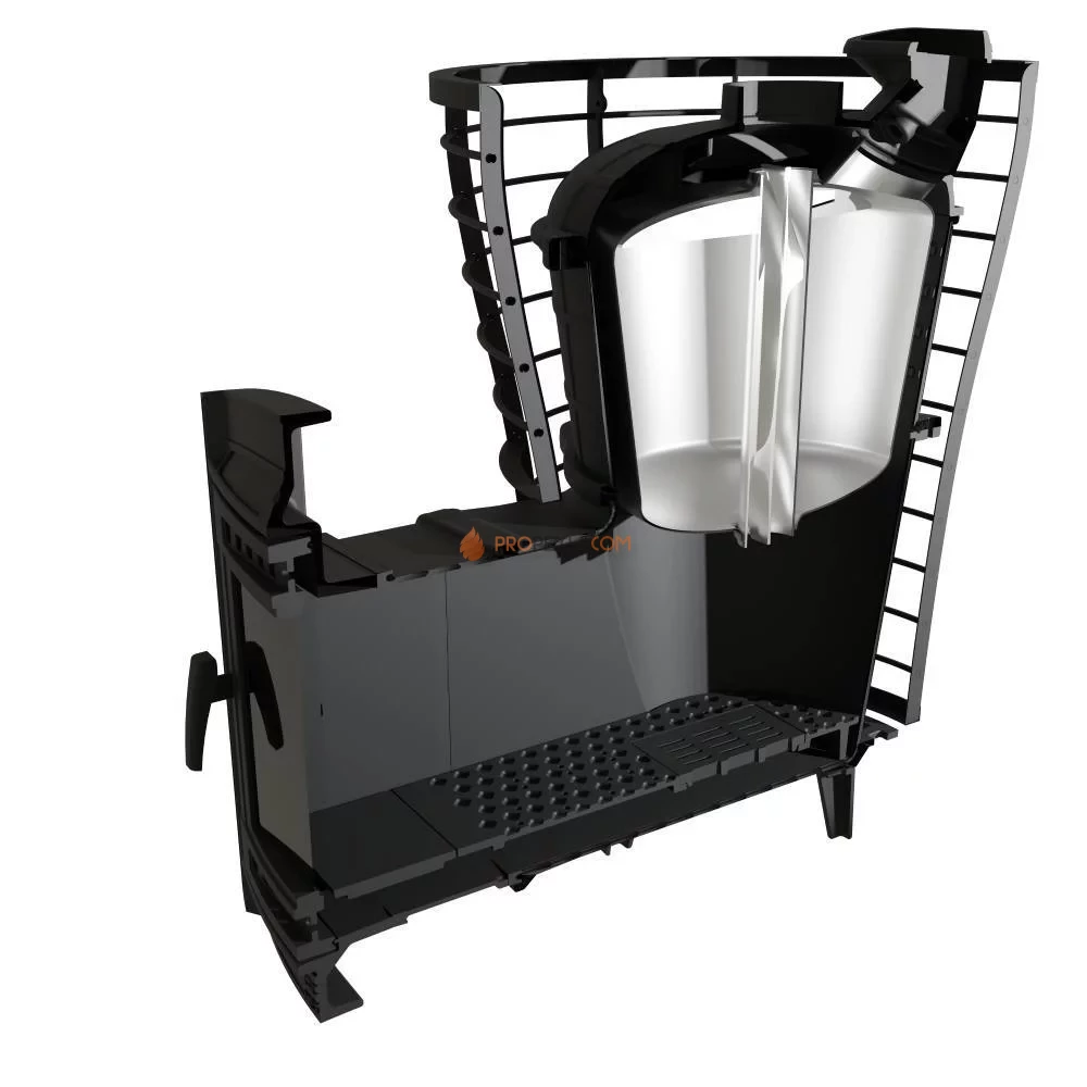 Банная печь Атмосфера V сетка из нержавеющей стали