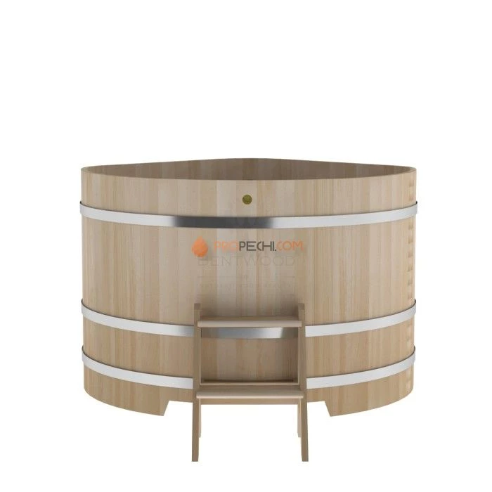 Купель BentWood угловая из кедра 1,53х1,53 премиум