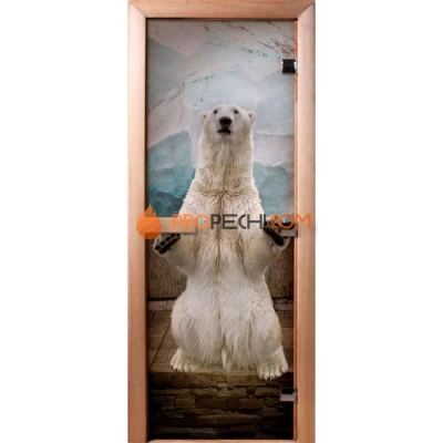 Дверь для бани DoorWood Фотопечать А063, 2100x900 мм
