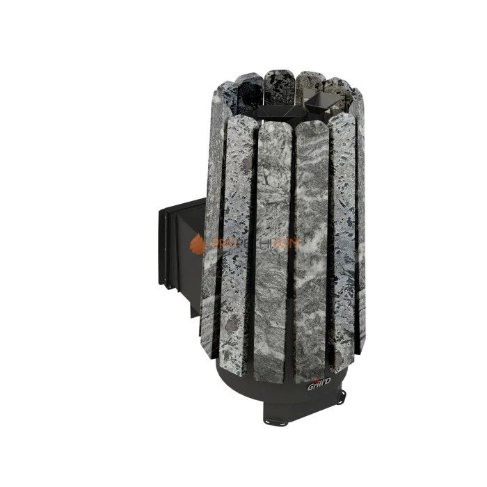 Дровяная банная печь Grill’D Cometa 180 Vega Long Window Max, Stone (Серпентинит) Pro