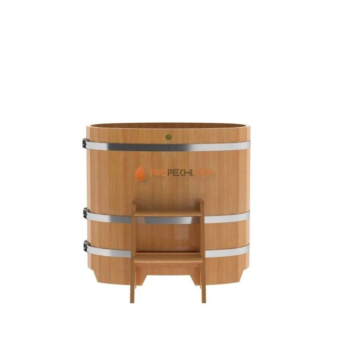 Купель BentWood овальная из натуральной лиственницы 0,59х1,06