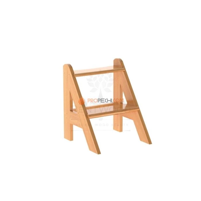 Лесенка BentWood для купели 2 ступени из натуральной лиственницы