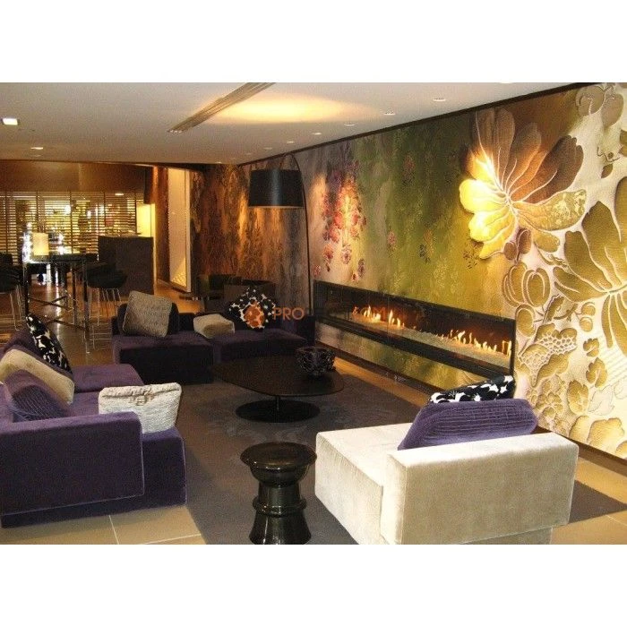 Газовая топка Vero Design Nippon Стандарт (1250x400 мм) D250 мм, горелка Line burner