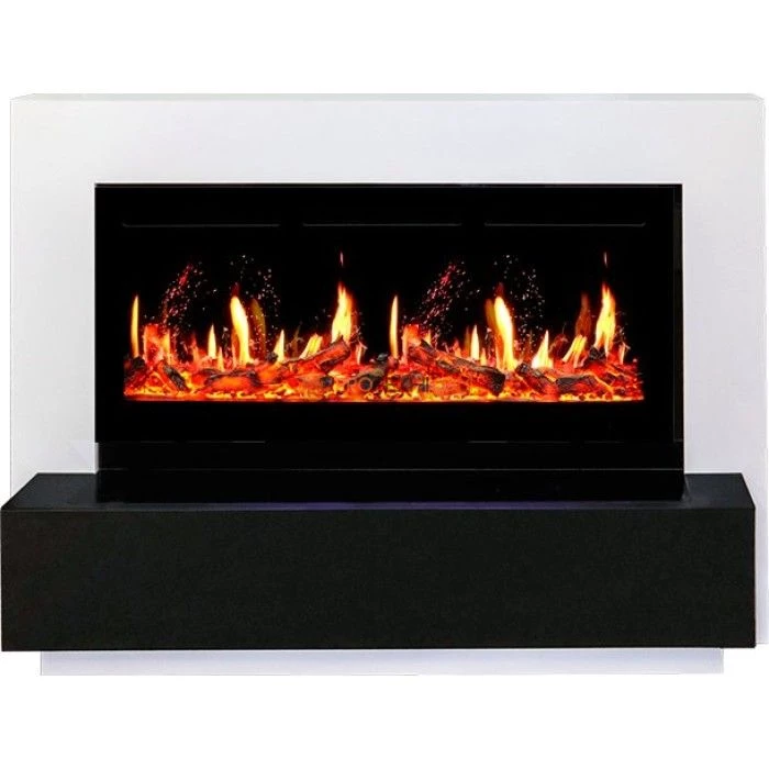 Каминокомплект Royal Flame Stockholm - Белый с Электрическим очагом Royal Flame 5D V-ART 40