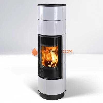 Печь-камин Thorma DELIA Extra Ceramic, черный/белый