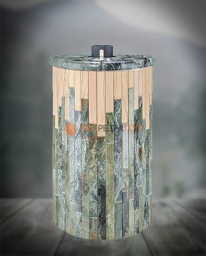 Банная печь Ферингер ПФ Оптима Жадеит + Окаменевшее дерево