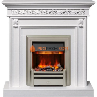 Каминокомплект Dimplex Valletta - Белый (Ширина 1040 мм) с очагом Chesford