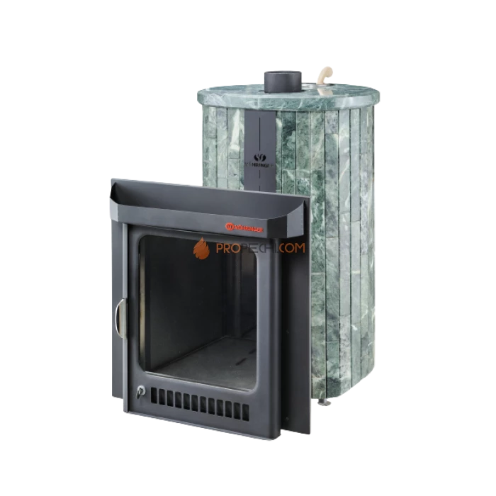 Дровяная печь для бани Ферингер Макси До 38 м³ - Змеевик - наборные ламели