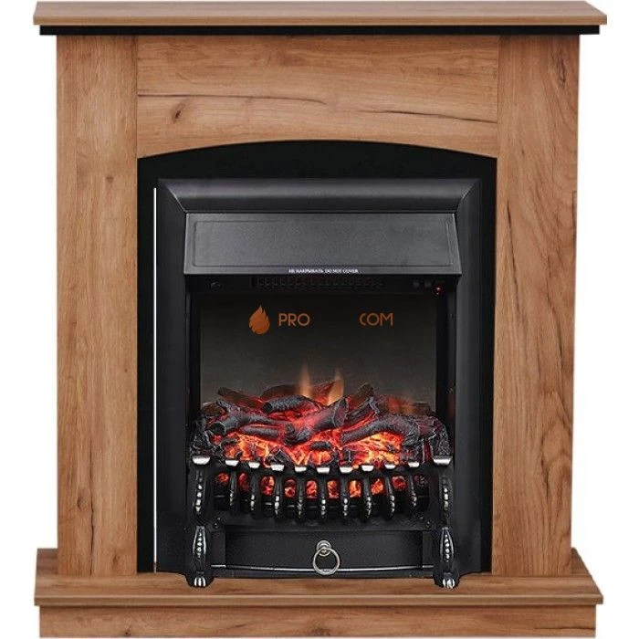 Каминокомплект Royal Flame Barcelona (разборный) - Дуб табачный с очагом Fobos FX Black