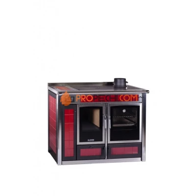 Отопительно-варочная печь Klover ALTEA (бордо)